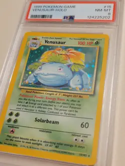 Venusaur - Pokemon Base Set #16 - Near Mint to Mint PSA 8 - Image 3