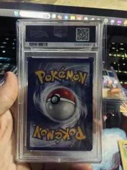 Pokemon Neo Genesis Jumpluff Holo 1st Edition PSA 8 (HOLO SWIRL) - Image 2