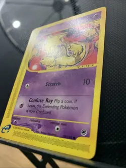 Pokemon TCG Base Expedition Abra 93/165 E Reader Hajime Kusajima 2002 Vintage NM - Image 2