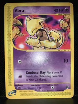 Pokemon TCG Base Expedition Abra 93/165 E Reader Hajime Kusajima 2002 Vintage NM - Image 3