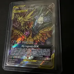 Pokemon TCG Moltres Zapdos Articuno GX SM210 Stained Glass Promos Holo Sealed - Image 1