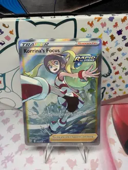 Pokemon TCG Korrina's Focus 160/163 Holo Full Art Ultra Rare Battle Styles - Image 1