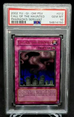 Yu-Gi-Oh! Pharaoh's Servant Unlimited Call Of The Haunted PSV012 PSA 10 Gem Mint - Image 1