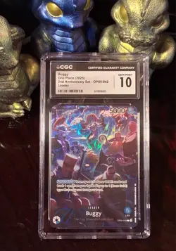 ✨2025 One Piece 2nd Anniversary Buggy LEADER ~ CGC / PSA 10 ~ OP09-042 ✨ - Image 1