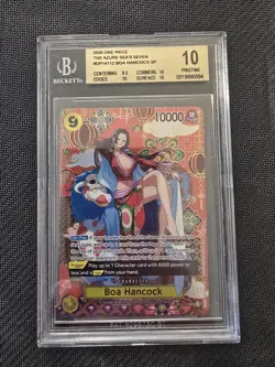 One Piece CCG Boa Hancock Azure Sea's Seven SP OP14-112 BGS 10 Pristine - Image 1