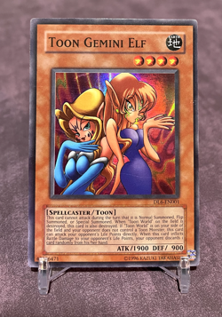 Toon Gemini Elf - DL6-EN001 Super Rare - Duelist League Yugioh Card - Image 1