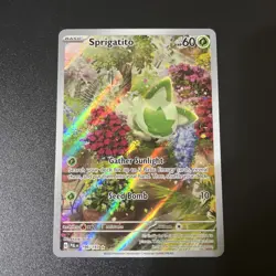 Pokemon TCG Sprigatito Holo Card Scarlet & Violet Paldea Evolved 196/193 - Image 2