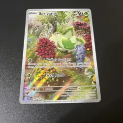 Pokemon TCG Sprigatito Holo Card Scarlet & Violet Paldea Evolved 196/193 - Image 3