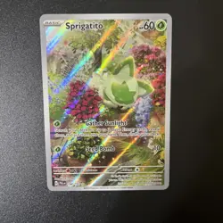 Pokemon TCG Sprigatito Holo Card Scarlet & Violet Paldea Evolved 196/193 - Image 5