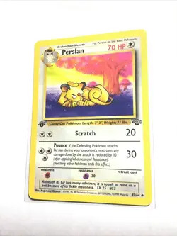 PERSIAN - 42/64 - 1st Edition Jungle - Pokemon Card - NM - Image 1