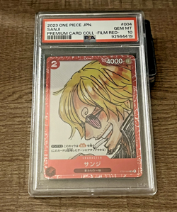 PSA 10 Sanji #004 Japanese One Piece TCG GEM MINT Anime Card - Image 1