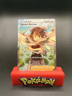 Pokemon TCG Zinnia's Resolve Holo Ultra Rare Card Evolving Skies 203/203 NM - Image 1