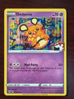 Dedenne Normal Uncommon Prize Pack Series Cards 078/189 NM - Image 1
