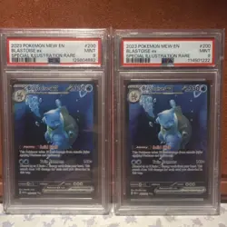 Pokemon 2023 Blastoise ex Special Illustration Rare PSA 9 Mint Lot of 2 Cards - Image 1