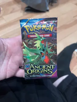 POKEMON XY ANCIENT ORIGINS Sealed 10-Card BOOSTER PACK (Mega Tyranitar Art) - Image 1