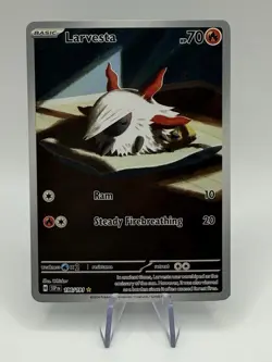 Pokemon Card Larvesta 196/191 Surging Sparks Illustration Rare Brand New P.F - Image 1