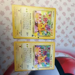Pokemon TCG 2 Card Lot Holo Promo Birthday Pikachu English - Image 1