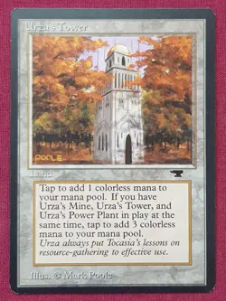 Magic The Gathering ANTIQUITIES URZA'S TOWER FOREST land card MTG - Image 1