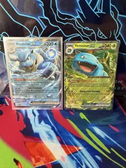 Blastoise EX & Venusaur EX 151 Pokemon TCG Cards - Image 1