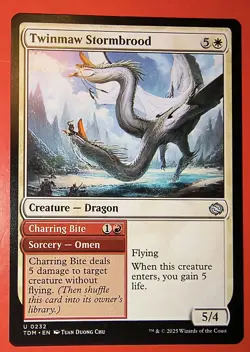 MTG, MAGIC: TWINMAW STORMBROOD, TARKIR DRAGONSTORM, 0232 UNCOMMON /NM, REG. - Image 1