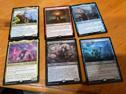 6x mtg mix lot rare mythic foils #40 - Image 1