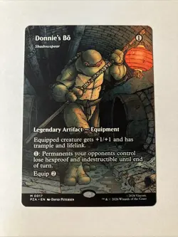 Donnie's Bo Shadowspear Borderless Teenage Mutant Ninja Turtles Mythic 0017 MTG - Image 1
