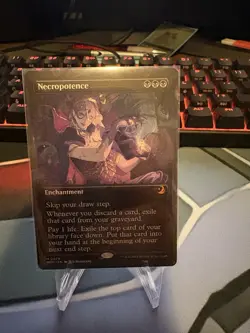 Necropotence (Anime Borderless) Wilds of Eldraine: Enchanting Tales Regular - Image 1