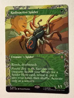 Radioactive Spider (Borderless Non-Foil) #0212 (NM) Spider-Man SPM Magic MTG ENG - Image 1
