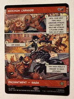 Maximum Carnage (Borderless) #225 (NM) Spider-Man SPM Magic MTG - Image 1