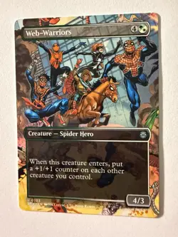 Magic - Web-Warriors #203 - SPM - Borderless - Multicolor - NM - Marvel MTG - Image 1