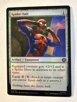 x1 Spider-Suit FOIL SPM Spider-Man MTG 176 M/NM 1x - Image 1