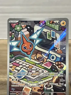 Pokemon TCG Rotom 197/182 Destined Rivals Illustration Rare NM Card - Image 3