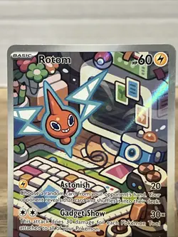 Pokemon TCG Rotom 197/182 Destined Rivals Illustration Rare NM Card - Image 4