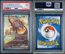 2024 POKEMON TWILIGHT MASQUERADE #216 BLOODMOON URSALUNA EX PSA 9 SIR RARE MINT - Image 3