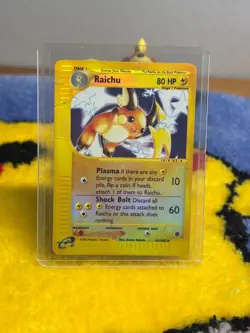 Raichu 61/165 - Expedition Base Set - Vintage 2002 Pokemon e-Reader REVERSE HOLO - Image 1