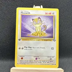 Vintage Pokemon Meowth Jungle 1st Edition 56/64 Common Vintage - NM to LP - Image 1