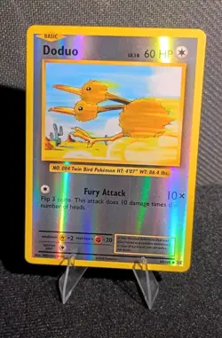 Doduo 69/108 Reverse Holo Common Evolutions Pokemon Moderately Played - Image 1