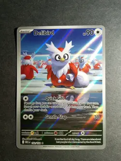 Delibird - 152/132 Holo Illustration Rare ME01: Mega Evolution Pokemon - Image 1