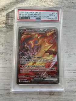 Team Rocket's Moltres ex 229/182 - PSA 10 - Destined Rivals - Pokemon TCG 2025 - Image 2
