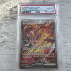 Team Rocket's Moltres ex 229/182 - PSA 10 - Destined Rivals - Pokemon TCG 2025 - Image 4