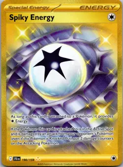 Pokemon TCG Spiky Energy 190/159 Sv09: Journey Together Holo NM - Image 1