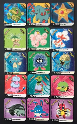 15 X Pokemon Staks Magnets 3 X Shiny Phanpy Politoed Staryu Exeggutor Horsea - Image 1