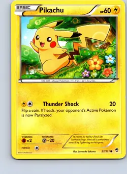 Pokemon tcg: XY - Furious Fists Pikachu #27/111 Common,Regular .P2N - Image 1
