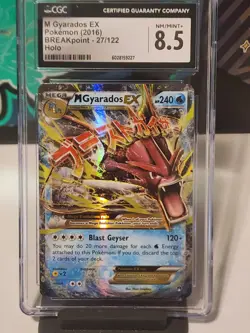 Mega Gyarados Ex CGC 8.5 Nm/mint 2016 BREAKpoint 27/122 Holo Pokemon Tcg - Image 4