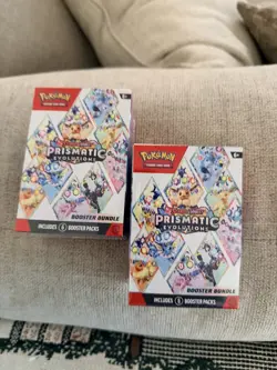 Pokemon TCG Scarlet & Violet Prismatic Evolutions Booster Bundle Lot Of 2 SEALED - Image 1