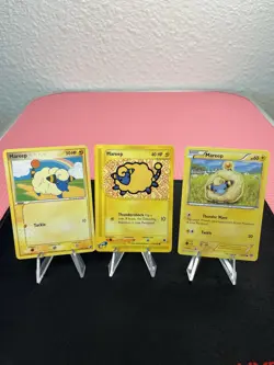 Mareep 119/165 Pokemon Expedition Base Set Regular + Mareep 62/115 & 38/114 - Image 1