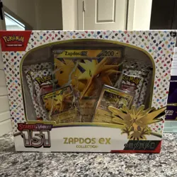 Pokemon Scarlet & Violet 151 Zapdos ex Collection Box Promo Booster 2023 - Image 1