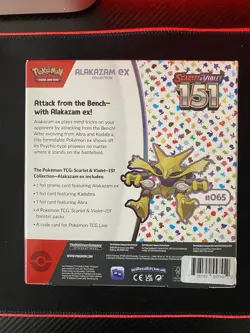 Pokemon TCG: Scarlet & Violet-151 Alakazam ex Collection Box 820650855269 - Image 2