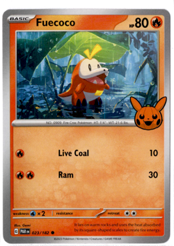 Fuecoco - 023/182 - Pokemon Trick or Trade - Image 1