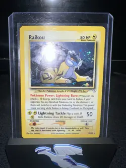 Pokemon Raikou Holo 13/64 Neo Revelation Unlimited 2001 NM - Image 1